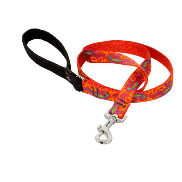 Lupine Pet Original Designs Dog Leash, Go Go Gecko
