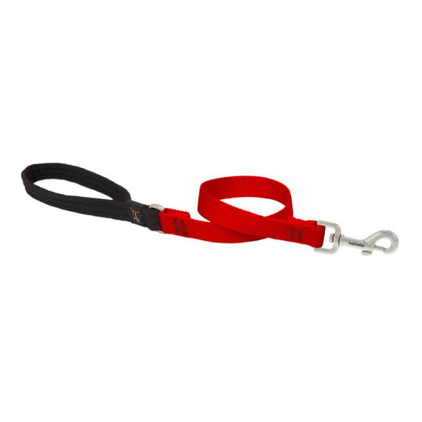 Lupine Pet Basic Solids Dog Leash, Red