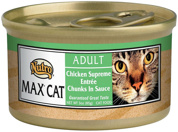 Nutro Max Adult Poulet Suprême Morceaux en Sauce Nourriture humide pour chats en conserve