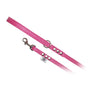 Buddy Belts Permanent Leather Leash for Dogs, Hot Pink