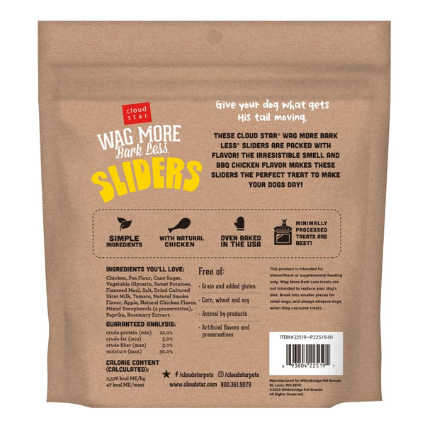 Cloud Star Wag More Bark Less Sliders BBQ Chicken Dog Treats