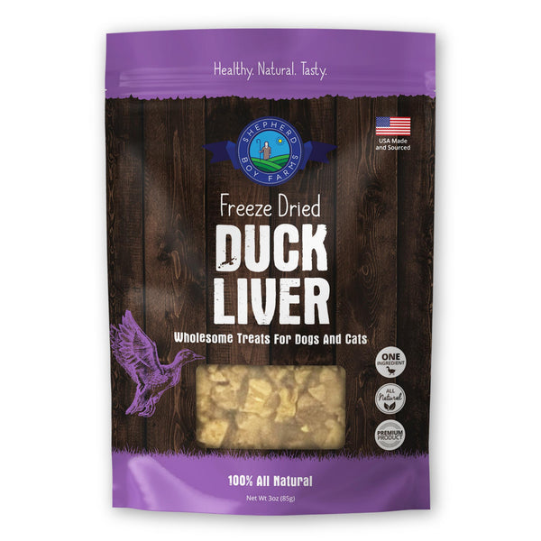 Shepherd Boy Farms Duck Liver Freeze-Dried Dog & Cat Treats