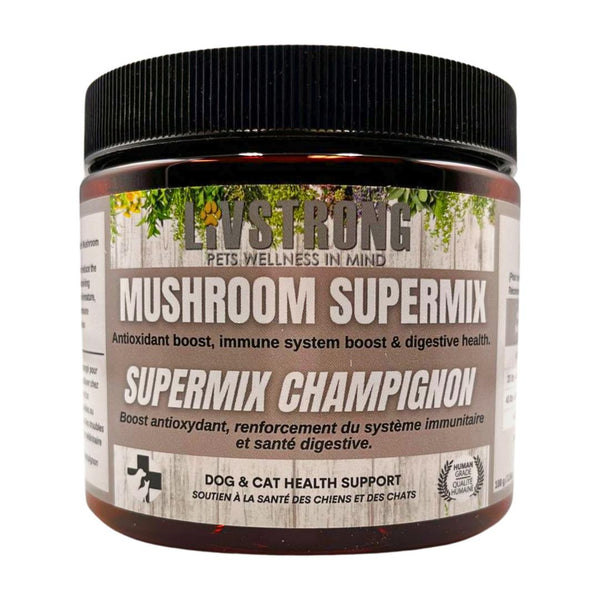 Livstrong Mushroom Supermix Powder Dog & Cat Supplement