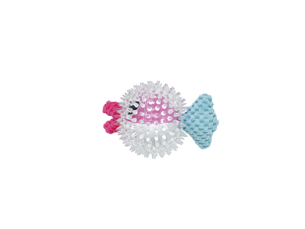 Bud'z Toy in a Toy Fish Dog Toy, Blue