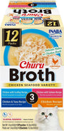 INABA Churu Broth Chicken Seafood Variety Pack Cat Treats