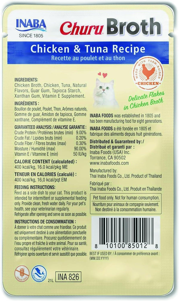 INABA Churu Broth Chicken & Tuna Cat Treats