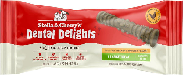Stella & Chewy's Dental Delights Friandises individuelles pour chiens, Grand