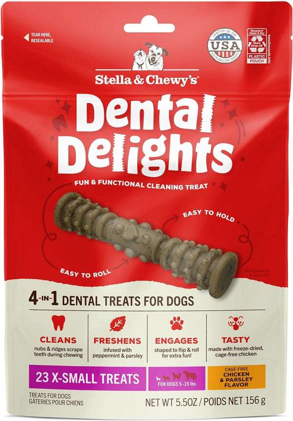 Stella & Chewy's Dental Delights Friandises pour chiens, Très petit