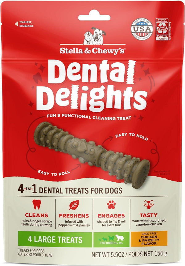 Stella & Chewy's Dental Delights Friandises pour chiens, Grand