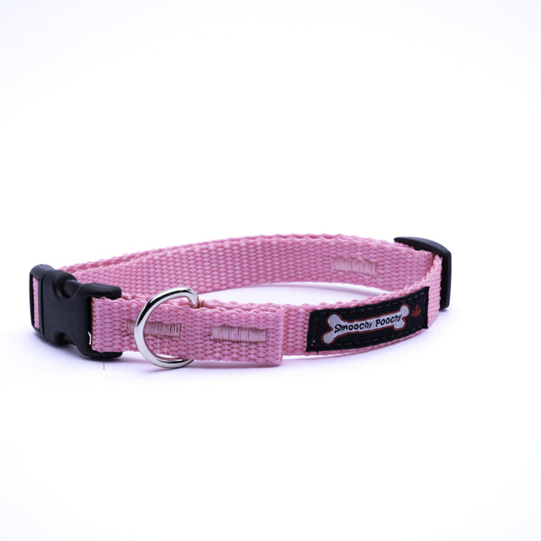 Smoochy Poochy Collier pour chien en nylon, rose bébé