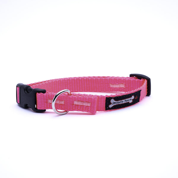 Smoochy Poochy Collier pour chien en nylon, rose vif