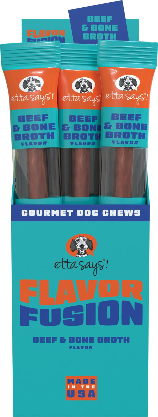 Etta Says! Flavor Fusion Beef & Bone Broth Dog Treats
