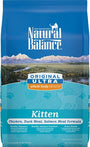 Natural Balance Original Ultra Whole Body Health Formule pour chaton Poulet, Farine de canard et farine de saumon Croquettes pour chat