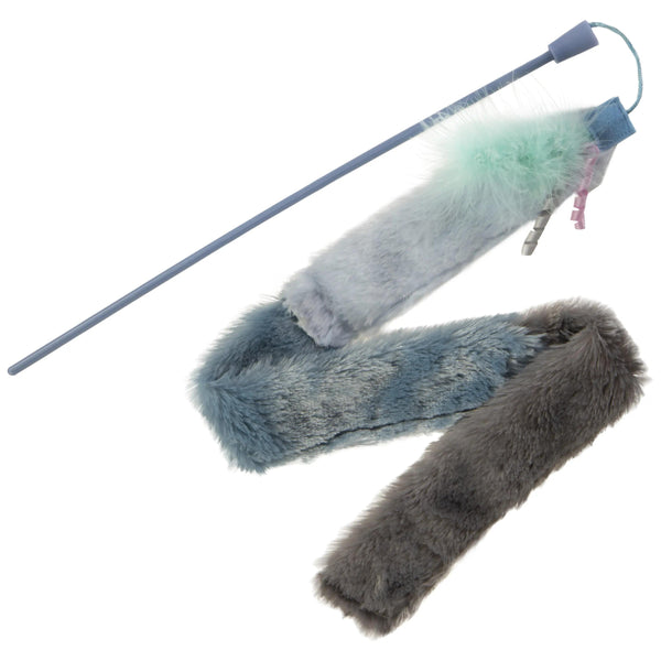 SmartyKat Instincts Secret Swinger HappyNip Breakaway Wand with Silvervine Cat Toy