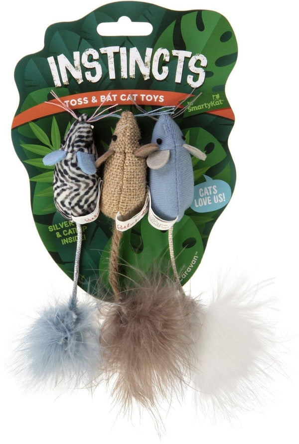 SmartyKat Instincts Catnip Caravan Mice Cat Toy
