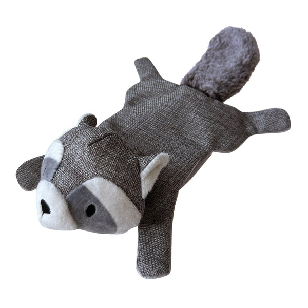 foufouBRANDS fouFIT Hide 'n Seek Woodland Stuffless Crinkle Raccoon Dog Toy