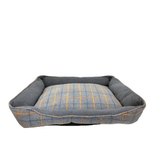 CUMFY-O's Ultra Soft Pet Bed, Plaid Grey