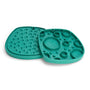 West Paw Seaflex Feast Mat Bubbles Dog Slow Feeder, Kelp