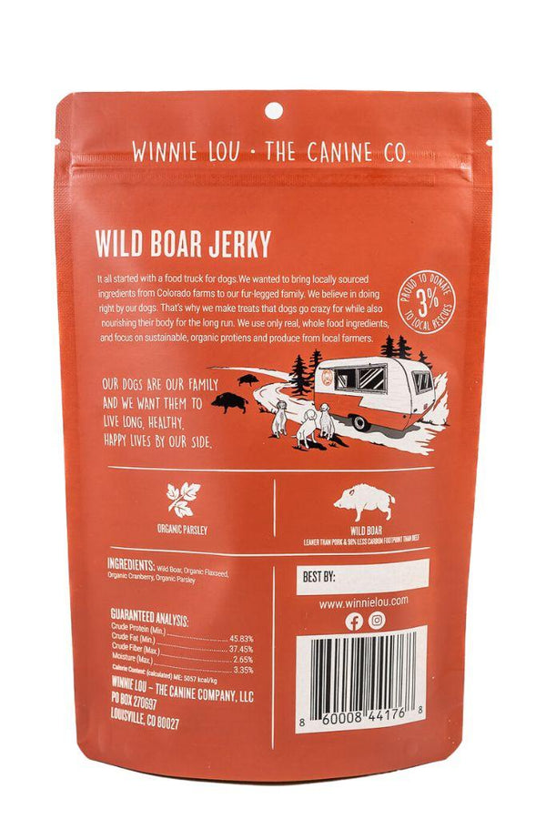 Winnie Lou The Canine Co. Wild Boar Jerky Dog Treats