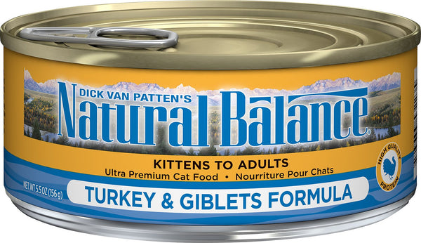 Natural Balance Ultra Premium Formule Dinde & Abats Nourriture humide pour chats