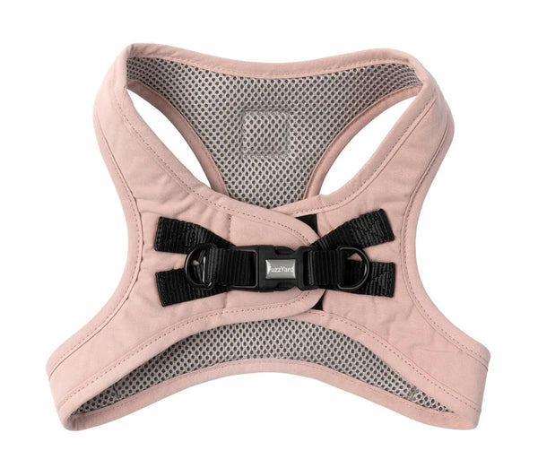 FuzzYard Life Cotton Step In Dog Harness, Soft Blush