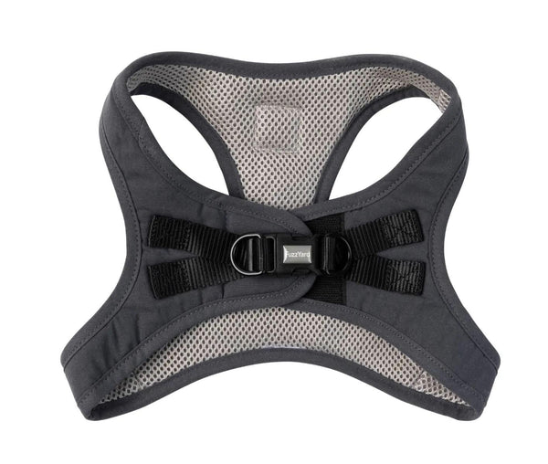 FuzzYard Life Cotton Step In Dog Harness, Slate Grey