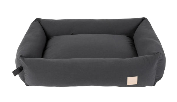 FuzzYard Life Cotton Dog Bed, Slate Grey