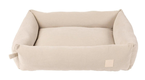 FuzzYard Life Corduroy Dog Bed, Sandstone