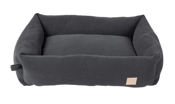 FuzzYard Life Corduroy Dog Bed, Slate Grey