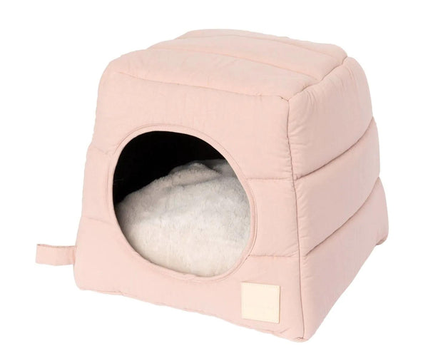FuzzYard Life Cat Cubby for Cats & Small Dogs, Soft Blush