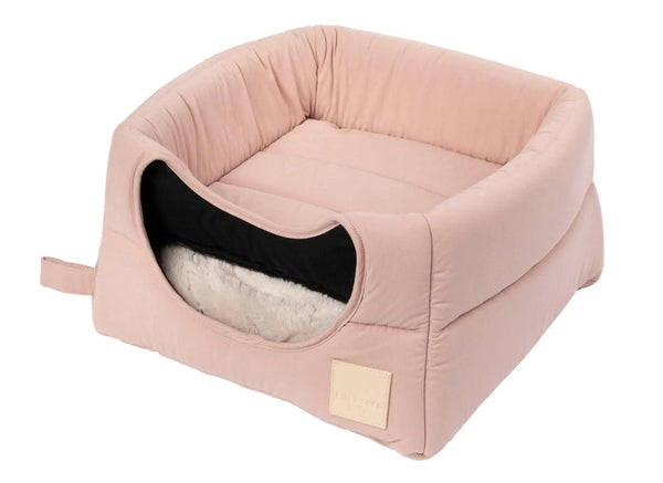 FuzzYard Life Cat Cubby for Cats & Small Dogs, Soft Blush