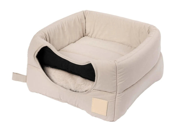 FuzzYard Life Cat Cubby for Cats & Small Dogs, Sandstone