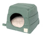 FuzzYard Life Cat Cubby for Cats & Small Dogs, Myrtle Green