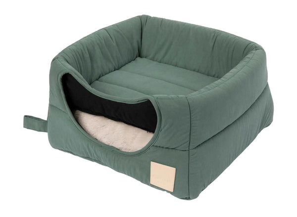 FuzzYard Life Cat Cubby for Cats & Small Dogs, Myrtle Green