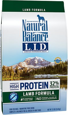 Natural Balance L.I.D. Limited Ingredient Diets High-Protein Lamb Formula Grain-Free Dry Dog Food