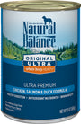 Natural Balance Original Ultra Premium Formule Santé Totale au Poulet, Saumon et Canard Nourriture humide pour chiens