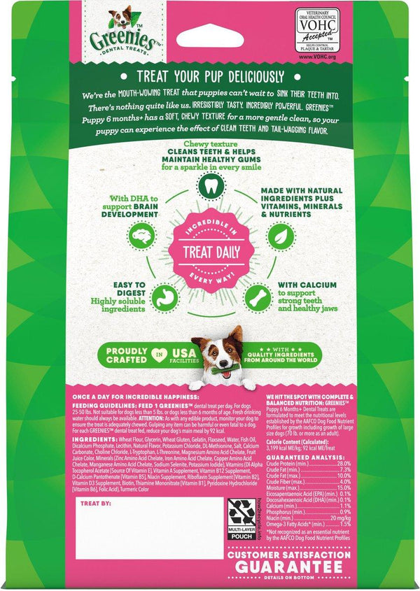 Greenies Puppy 6 Months+ Regular Dental Dog Treats