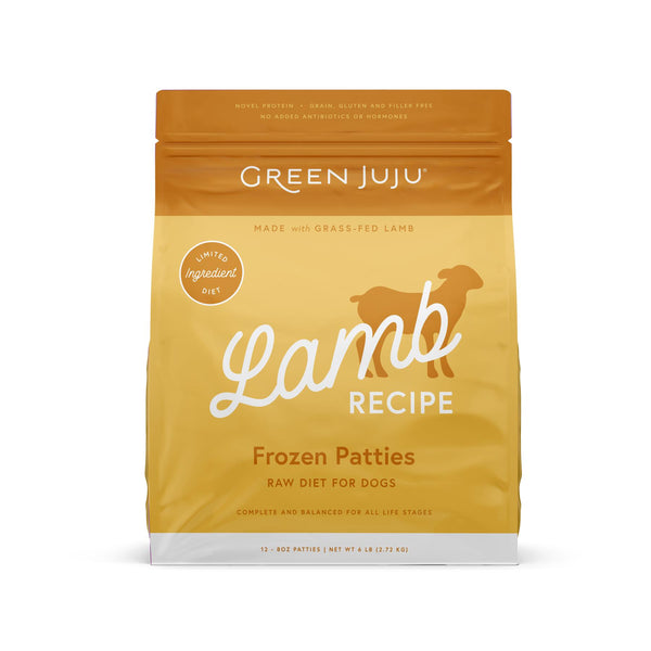 Green Juju Lamb Patties Frozen Dog Food