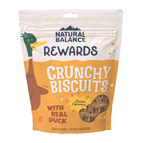 Natural Balance Rewards Crunchy Biscuits with Real Duck Dog Treats