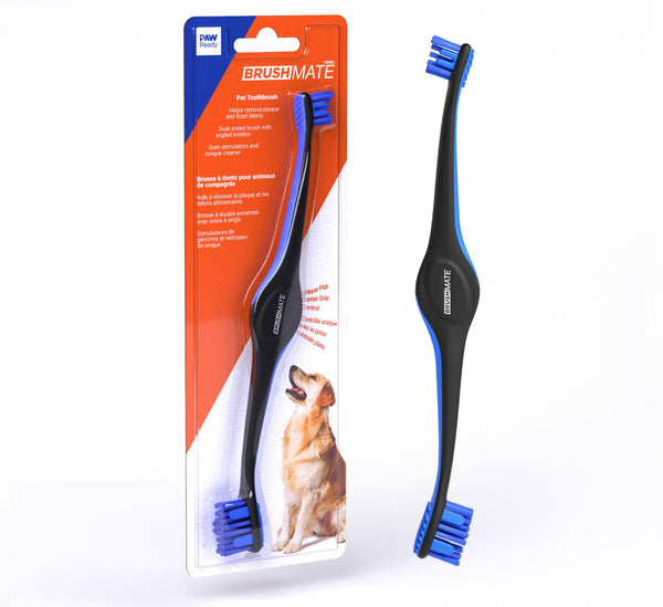 Paw Ready BrushMate Premium Pet Toothbrush, Blue