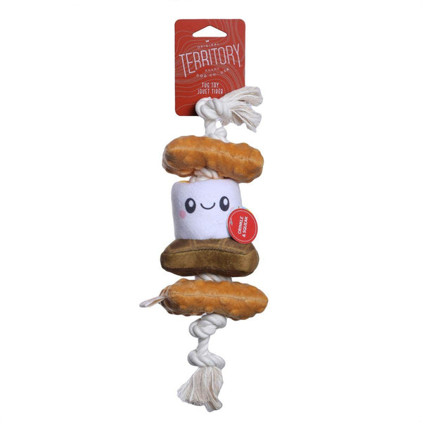 Original Territory S'mores Squeaker Tug Dog Toy