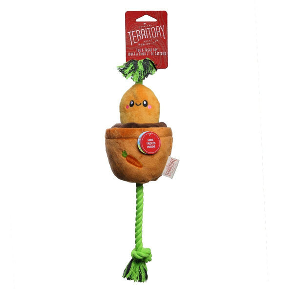 Original Territory Carrot Tug Treat Dispensing Dog Toy