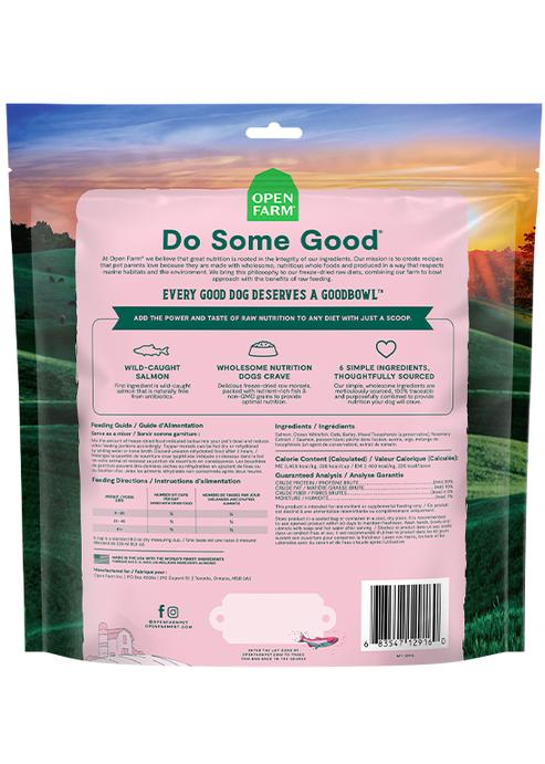 Open Farm Goodbowl Recette Saumon sauvage avec céréales complètes Pâté cru lyophilisé pour Chien