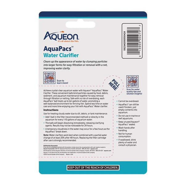 Aqueon AquaPacs Water Clarifier for Aquariums