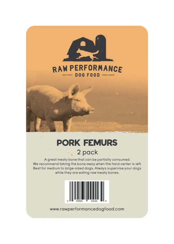 Raw Performance Pork Femurs Dog Treats