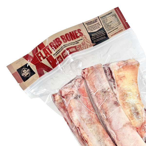 Big Country Raw XL Flat Rib Bone Frozen Dog Treats