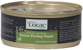Nature's Logic Festin de dinde pour chat Sans céréales Nourriture humide en conserve pour chat
