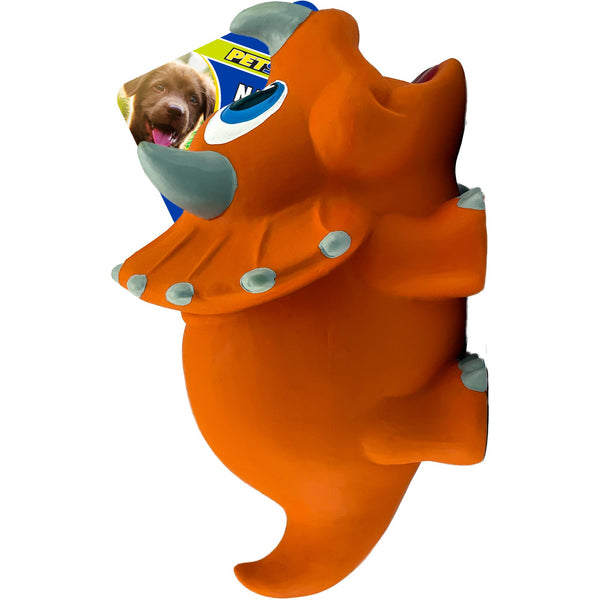 Petsport Naturflex Dinosaur Triceratops Latex Dog Toy