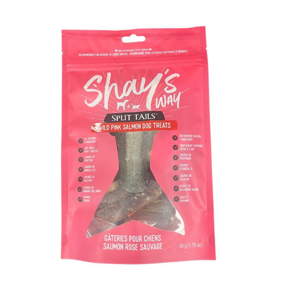 Shay's Way Split Tails Wild Pink Salmon Dog Treats