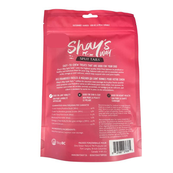 Shay's Way Split Tails Wild Pink Salmon Dog Treats